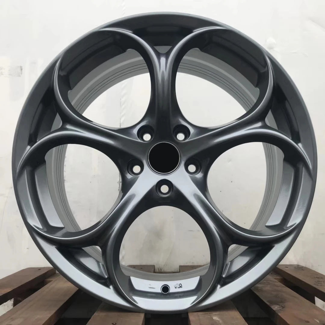 18 19 20 22Inch Passenger Car Alloy Wheel 4*98 5*110 Black Gun Gray Color For Alfa Romeo wheel alloy Rims