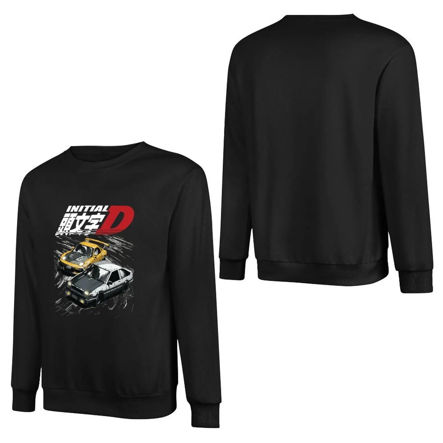 Mountain Drift Racing Initial D Tandems AE86 vs FD rx-7 Pullover Hoodie men's coat mens clothing male clothes anime sweatshirt