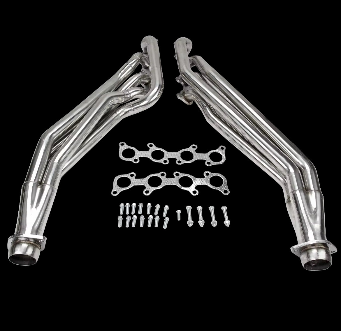 offroad long tube headers for 2011-2017 mustang gt