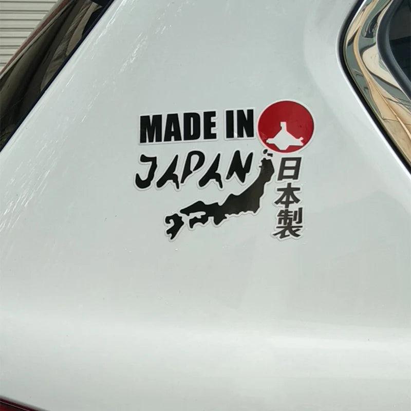 MADE IN JAPAN Fashion Reflective Car Sticker Decal Cover Scratches Waterproof Car Window Body Decorative Stickers Accessories