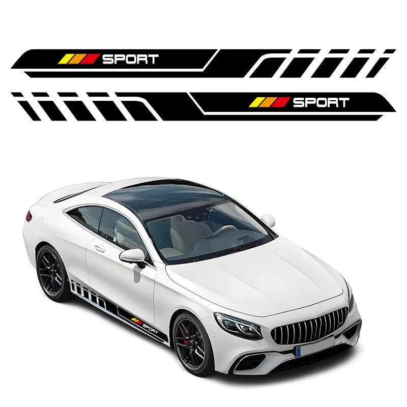 Car Door Sticker Side Skirt Graphics Trims Decal Exterior Accessories For Audi A1 8X GB GBA Sportback E-Tron Ego Sport Edition