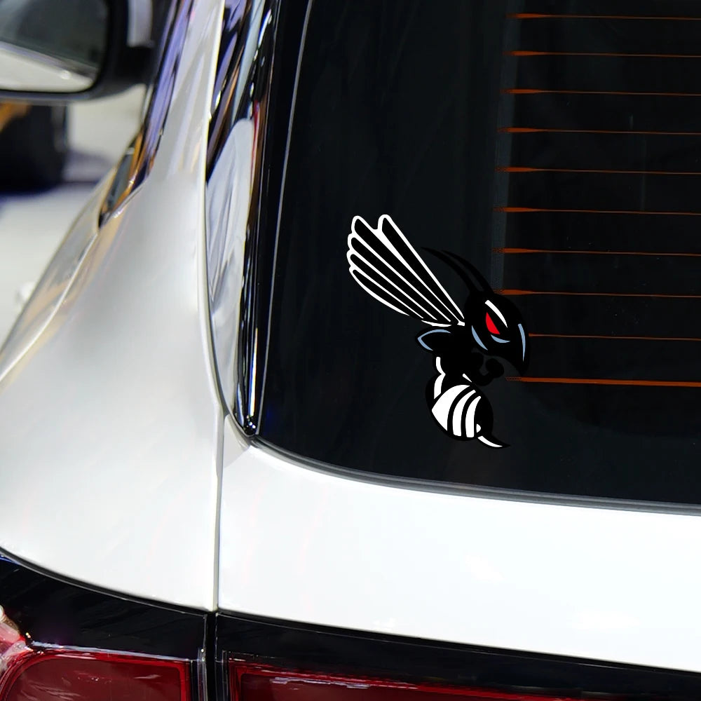 2PCS Hornet Wasp Sticker Car Truck Motorcycle Helmet Window Vinyl Decals Waterproof Creative Decal Accessories For Honda Bees