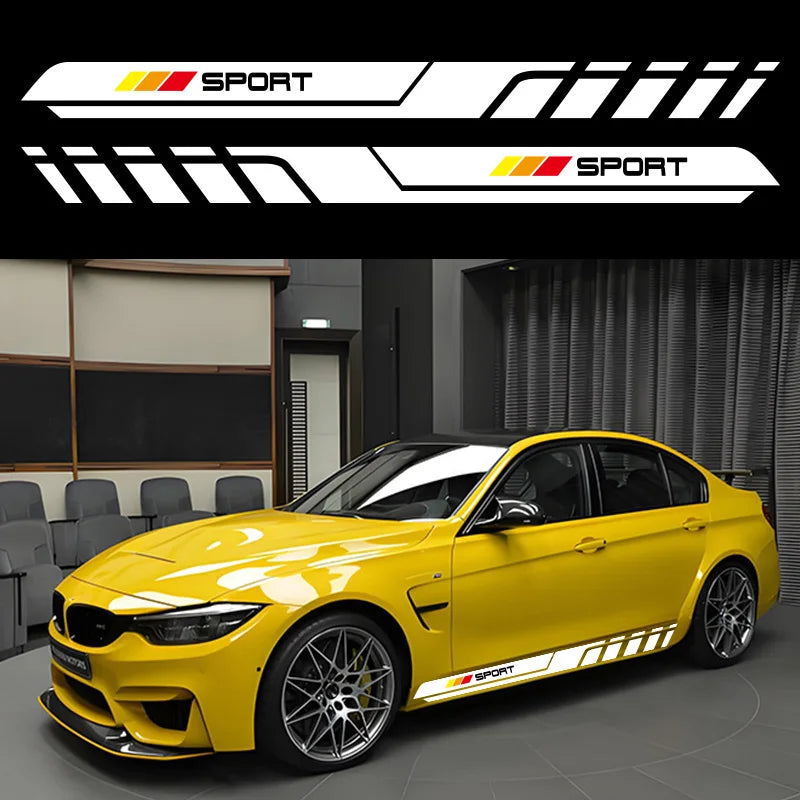 Car Door Sticker Side Skirt Graphics Trims Decal Exterior Accessories For Audi A1 8X GB GBA Sportback E-Tron Ego Sport Edition