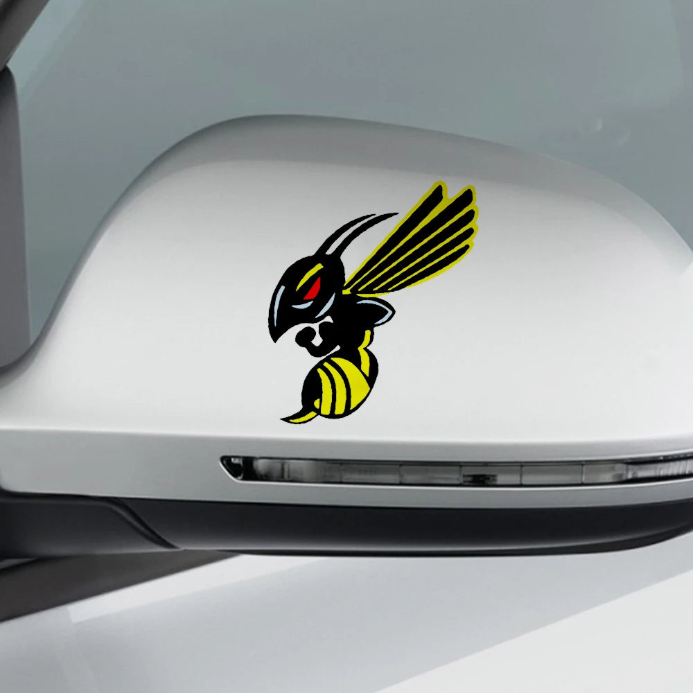 2PCS Hornet Wasp Sticker Car Truck Motorcycle Helmet Window Vinyl Decals Waterproof Creative Decal Accessories For Honda Bees