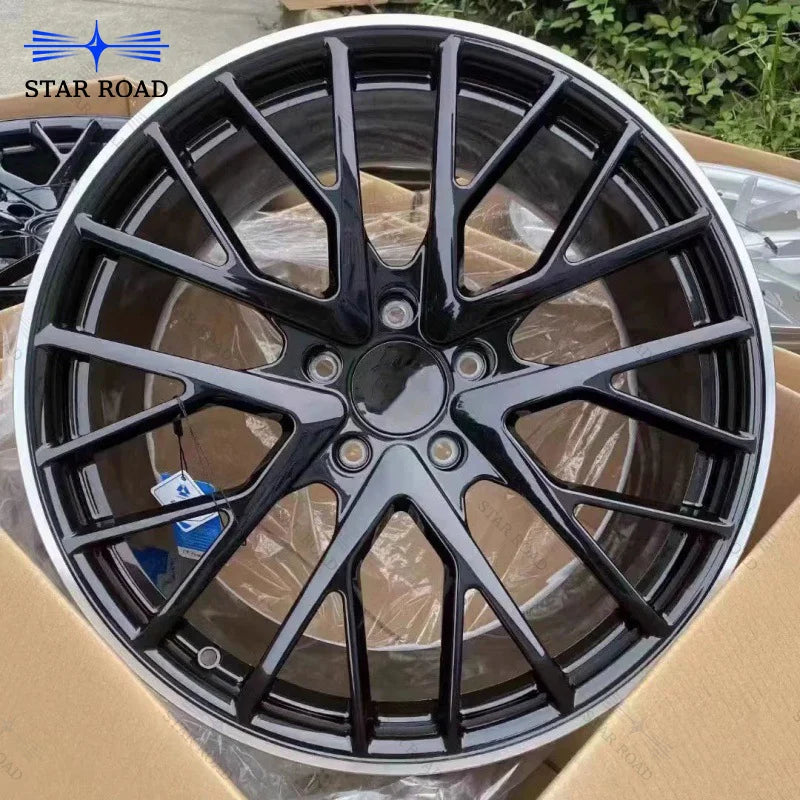 RCSR 5x112 5x120 5x114.3 High Quality Passenger Car Wheel Aviation Alloy One-piece Rim for Ford Mustang